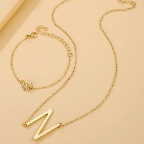 *Nellie* "N" Initial Necklaces - Picture 3 of 3